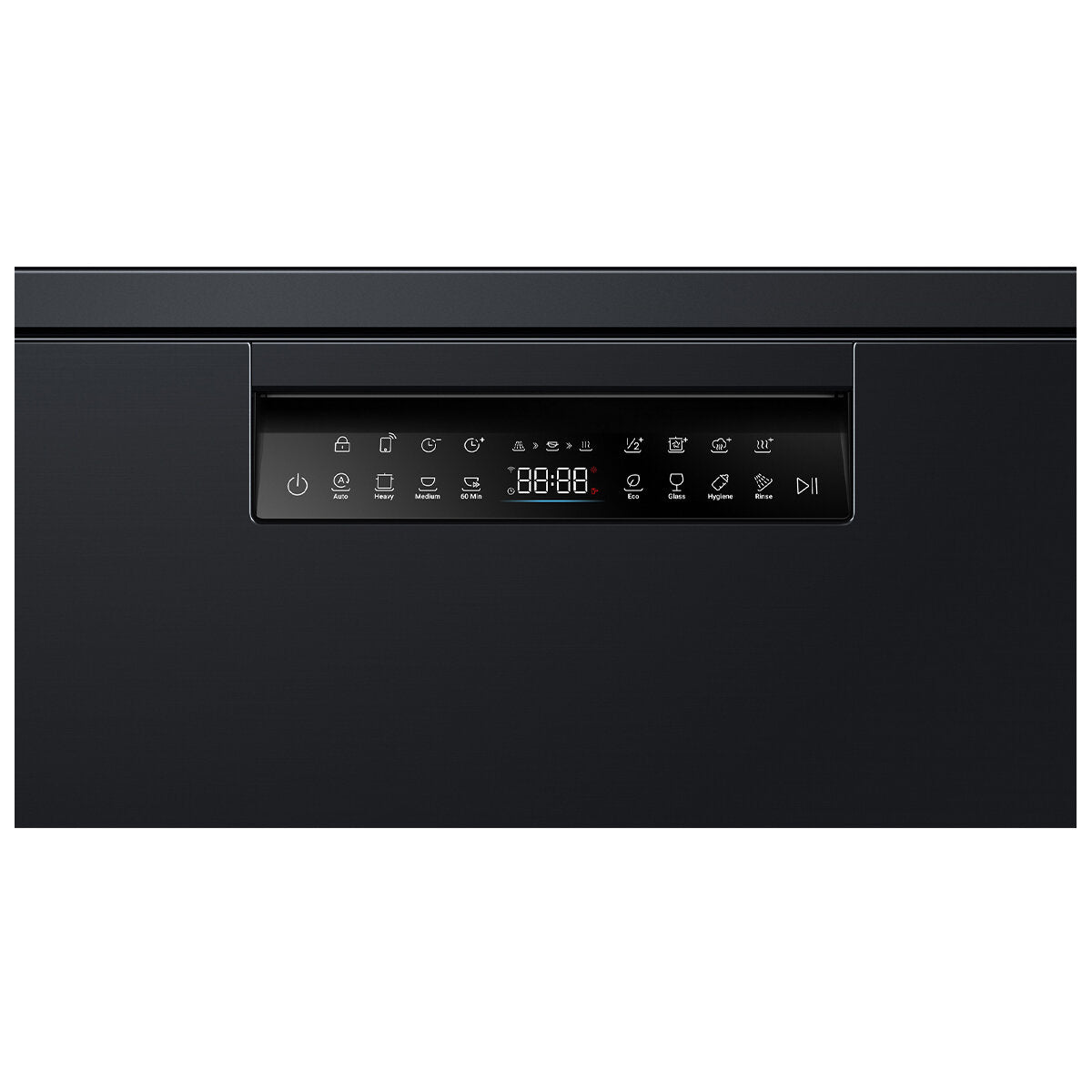 Haier 600 Series Freestanding Dishwasher with Steam Black HDW15F3B1