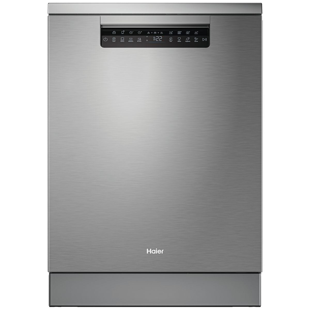 Haier 600 Series Freestanding Dishwasher with Steam Satina Silver HDW15F4S1