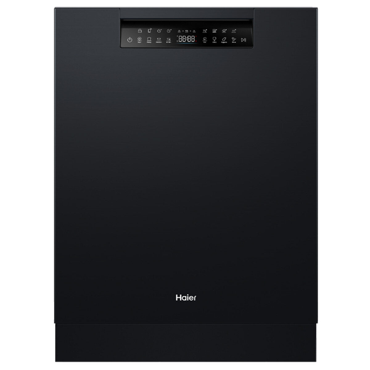 Haier 600 Series Built Under Dishwasher with Steam Black HDW15U3B1