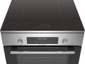 Bosch freestanding oven stove with CombiZone cooktop and SoftClose door
