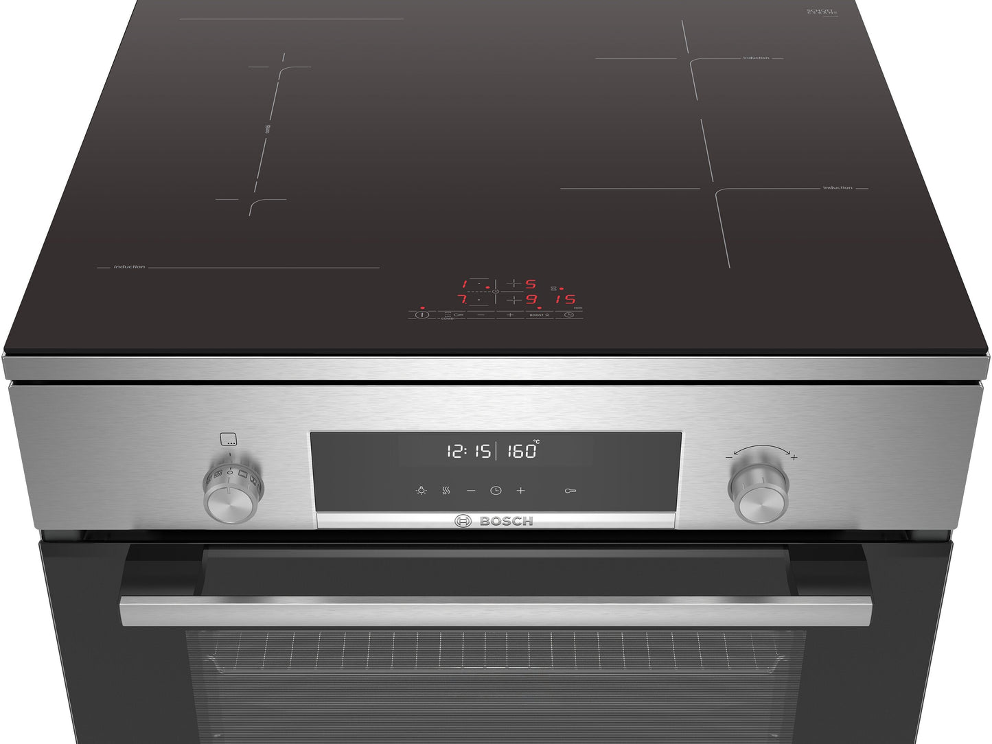 Bosch Series 6 60cm Freestanding Pyrolytic Induction Upright Oven/Stove HLS79R351A