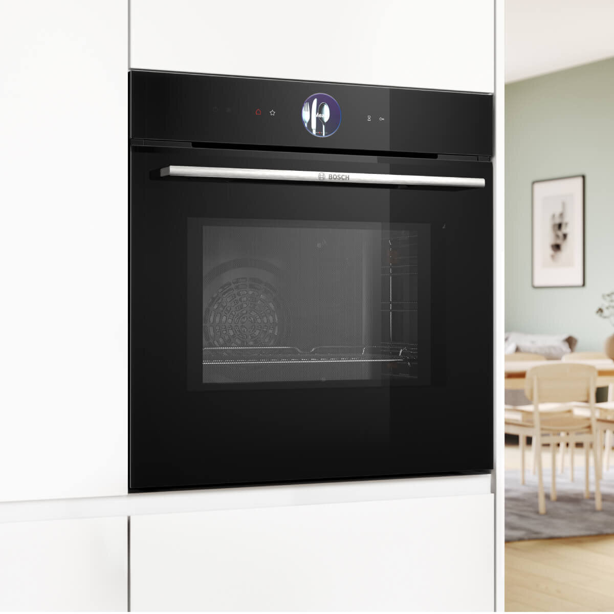 Bosch Series 8 Black Multifunction Oven With Microwave HMG7761B1A