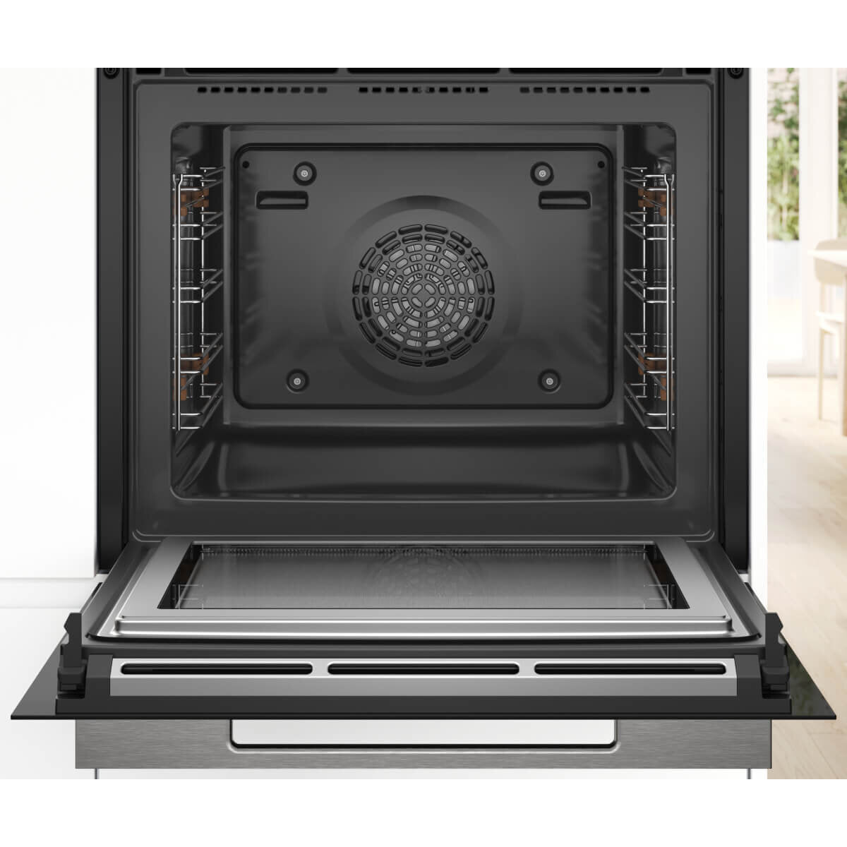 Bosch Series 8 Black Multifunction Oven With Microwave HMG7761B1A