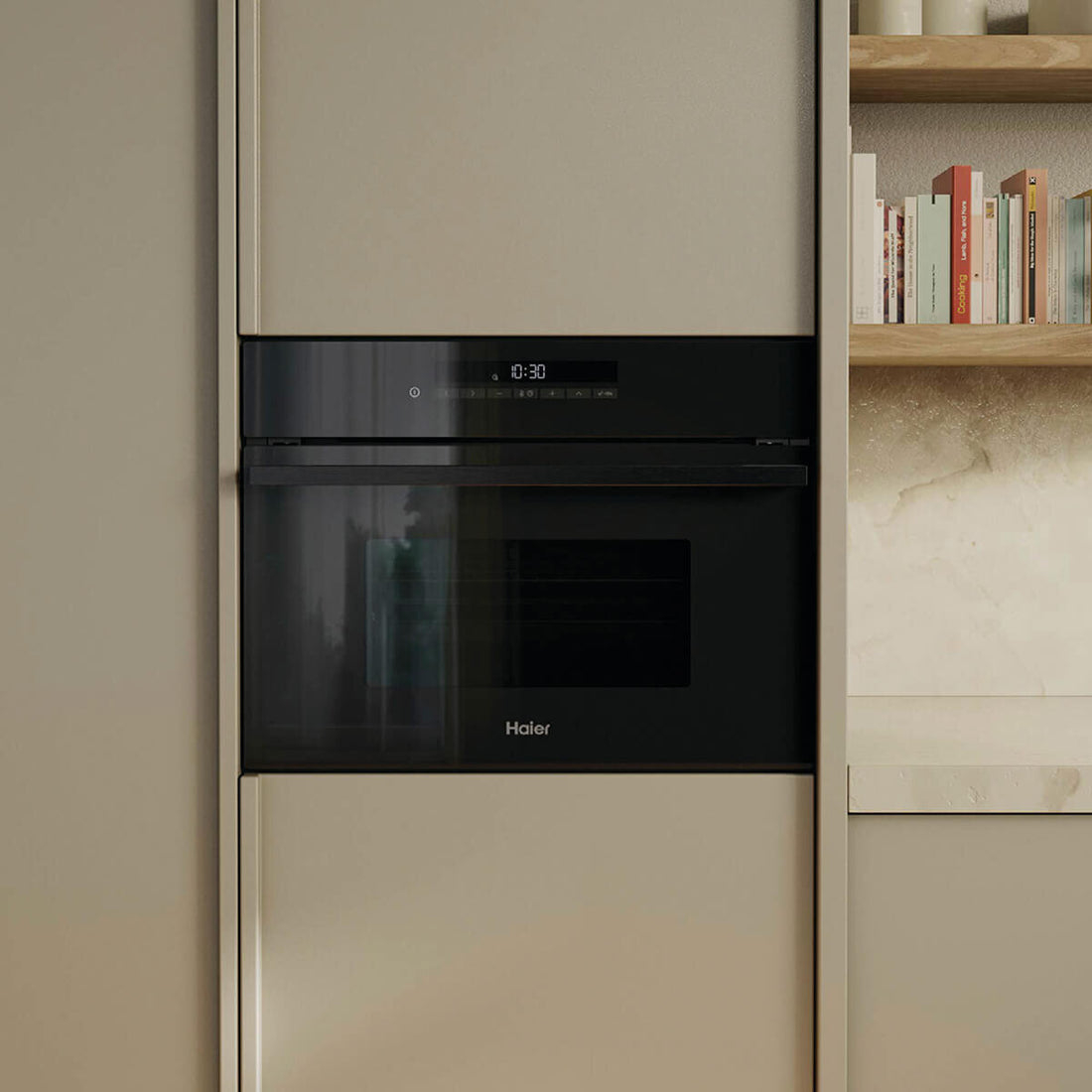 Haier 60cm 500 Series 11 Function Built-in Companion Combi-Microwave Oven Black HMO60S11EB1