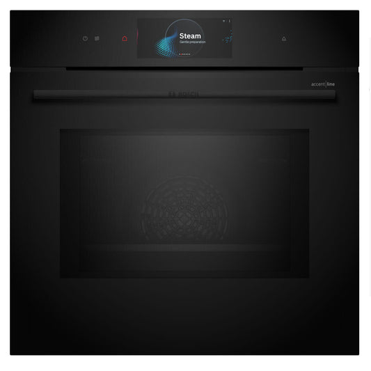 Bosch Series 8 Accentline Multifunction Oven with Microwave and Steam Black HNG978QB1A