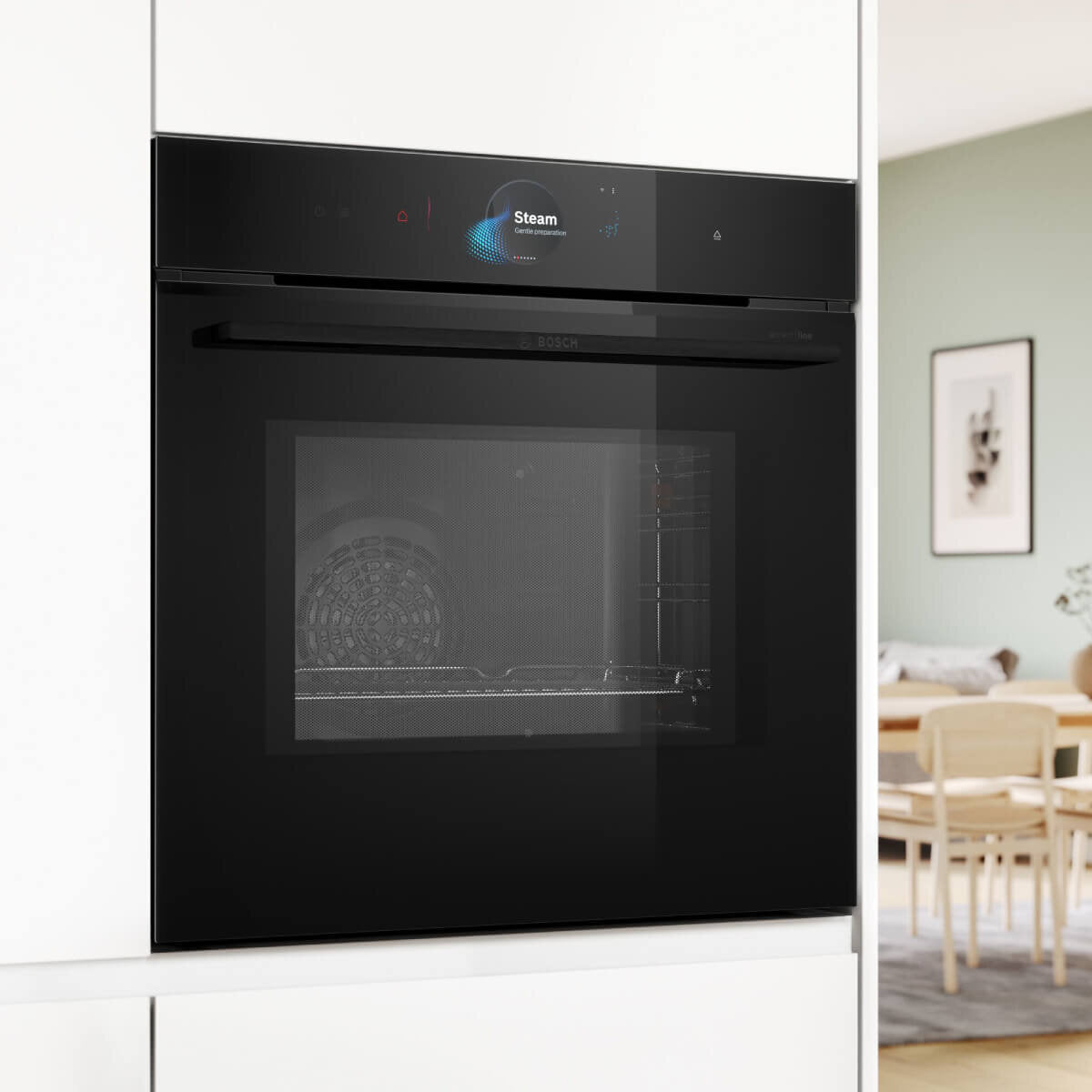 Bosch Series 8 Accentline Multifunction Oven with Microwave and Steam Black HNG978QB1A