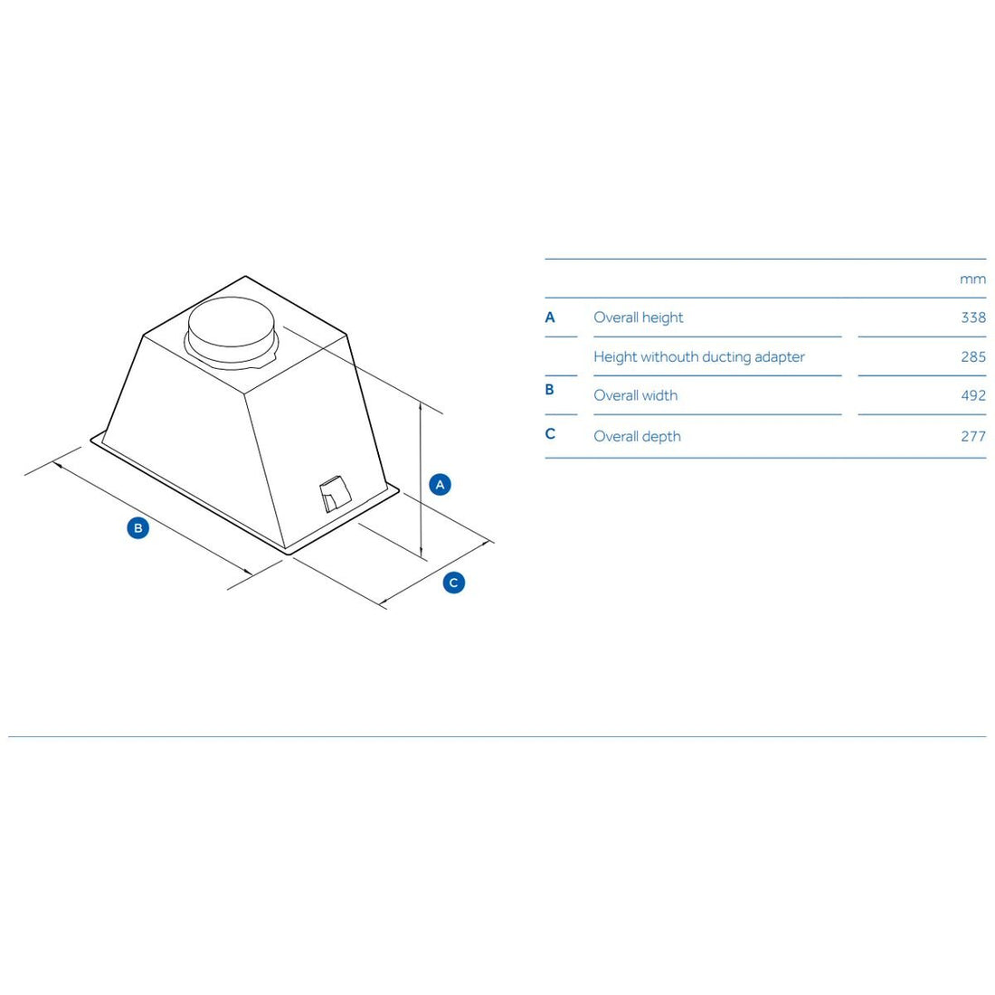 Haier 60cm 500 Series Integrated Insert Undermount Rangehood Stainless Steel HPH60ILX2