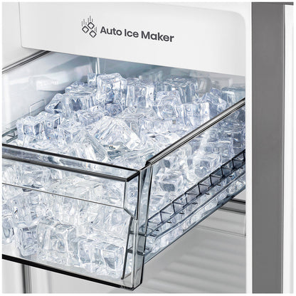 Hisense 483L French Door Fridge Black Steel with Non-plumbed Ice and Water Dispenser HRCD483TBW