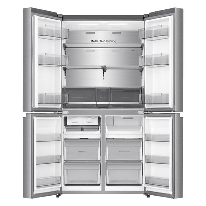 Hisense 640L PureFlex French Door Refrigerator with Non-Plumbed Ice and Water Dispenser Stainless Steel HRCD640TSW
