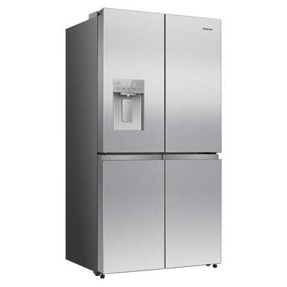 Hisense 640L PureFlex French Door Refrigerator with Non-Plumbed Ice and Water Dispenser Stainless Steel HRCD640TSW
