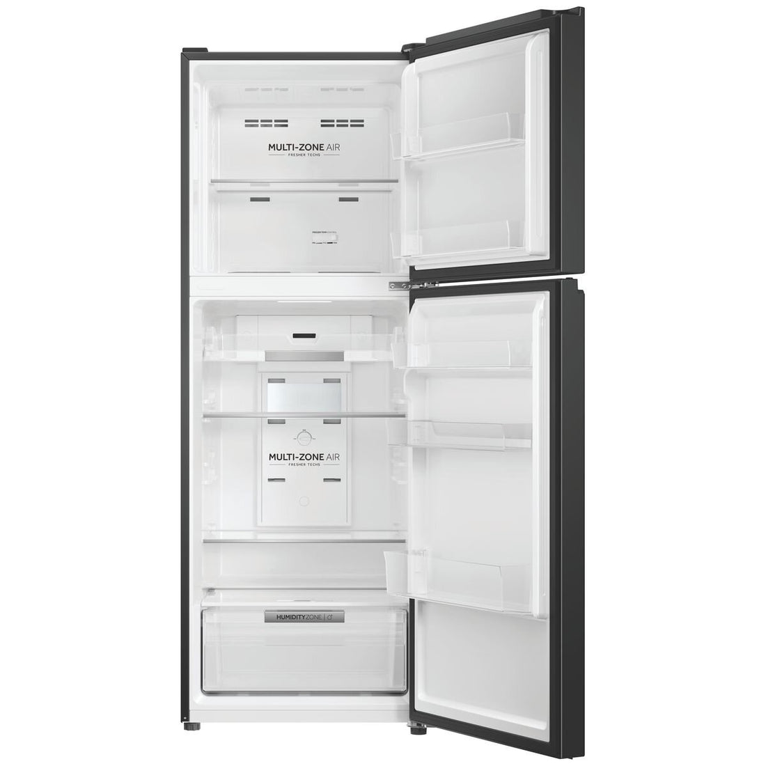 Haier 300 Series 311L Top Mount Refrigerator Black HRF330TG