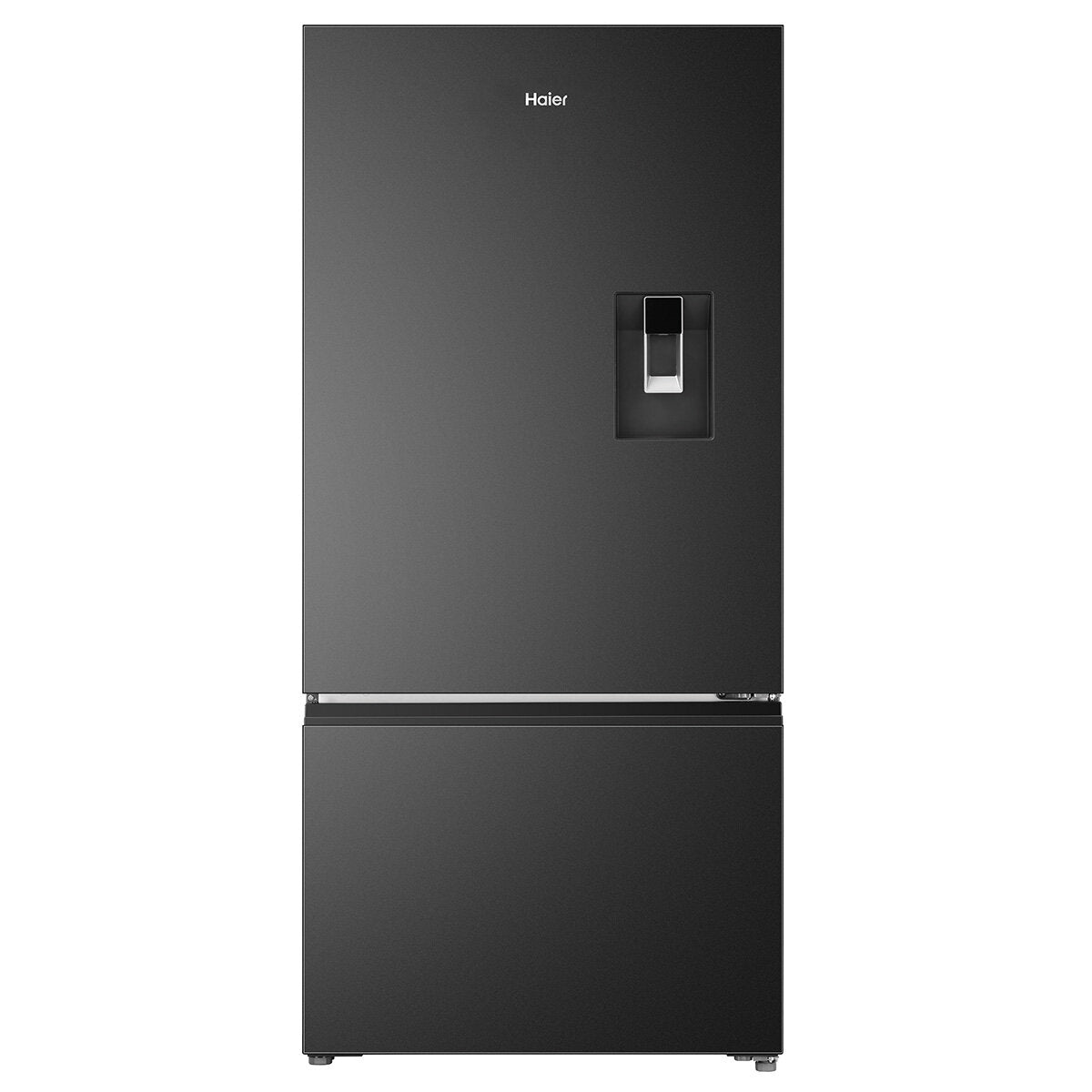 Haier 514L Bottom Mount Refrigerator with Non-Plumbed Water Dispenser Black HRF510BHC