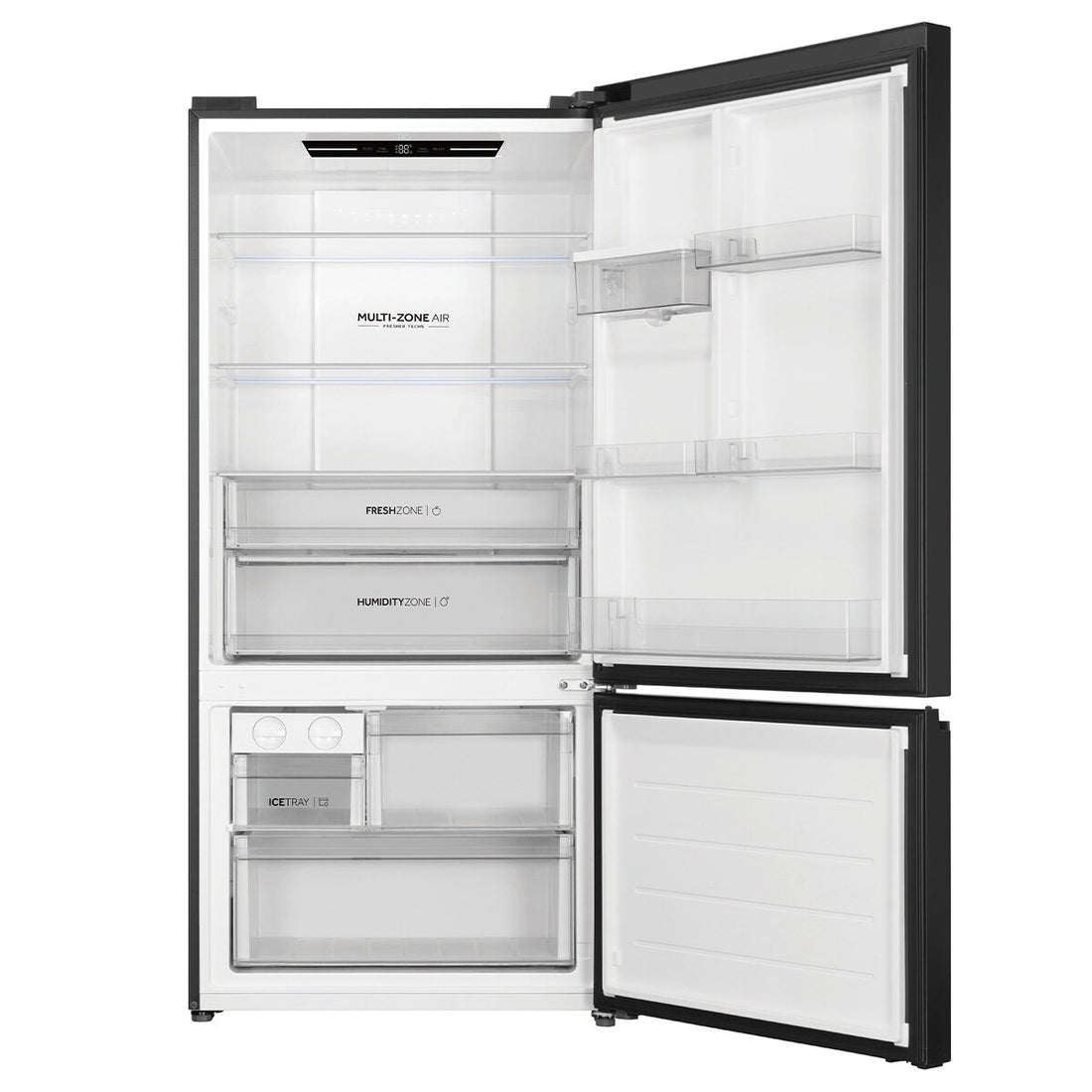 Haier 514L Bottom Mount Refrigerator with Non-Plumbed Water Dispenser Black HRF510BHC