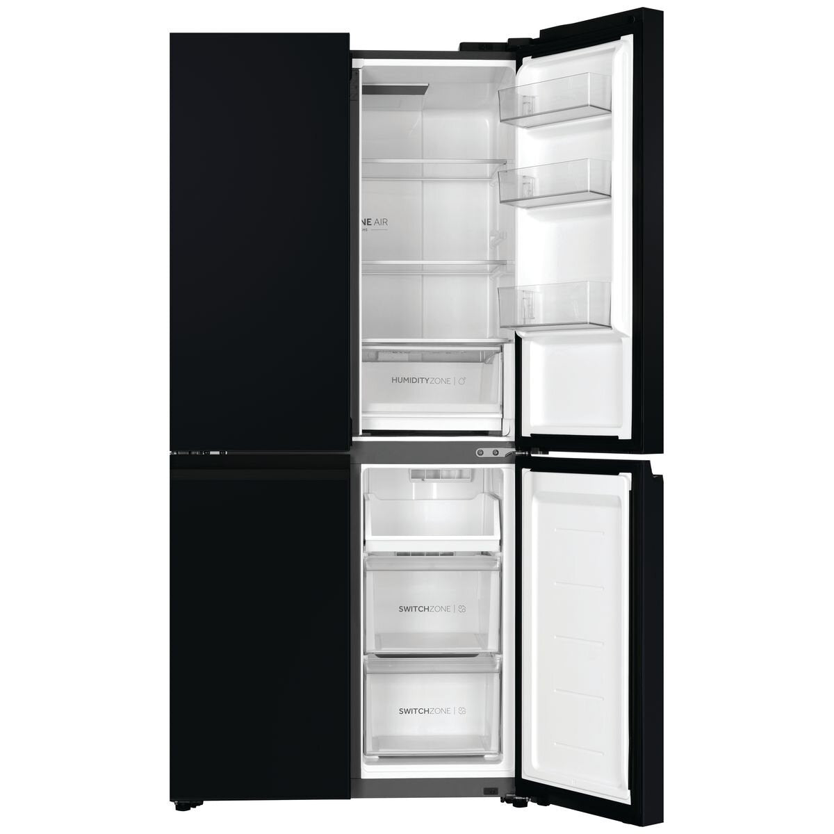 Haier 463L Quad Door Refrigerator Black HRF530YC