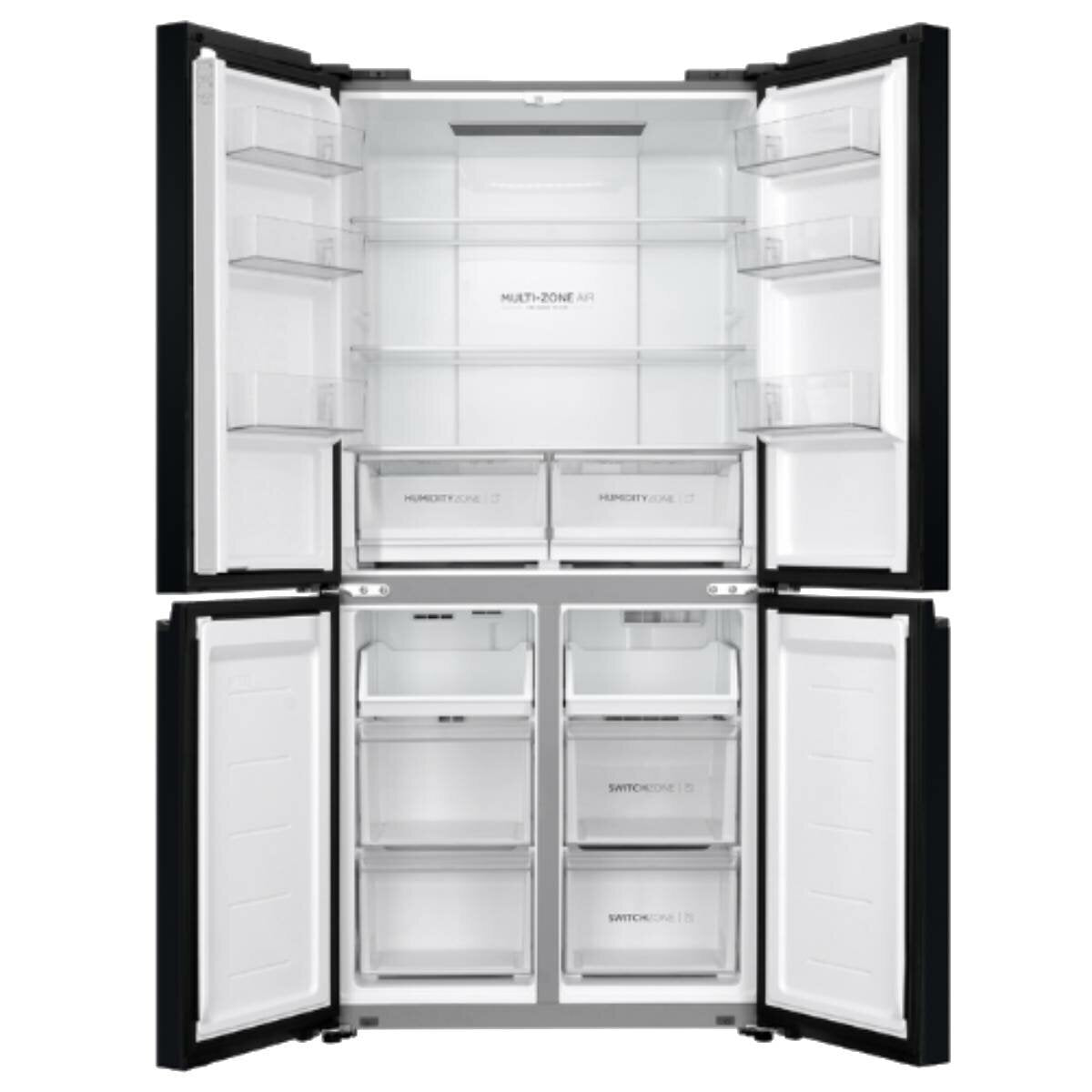 Haier 463L Quad Door Refrigerator Black HRF530YC