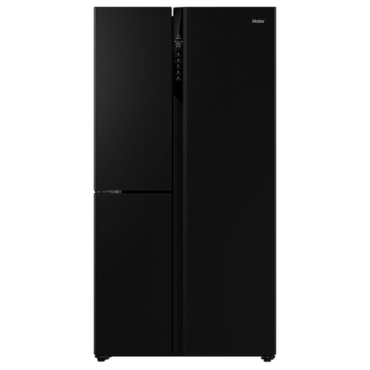 Haier 574L S+ Three Door Side by Side Fridge Black HRF575XC