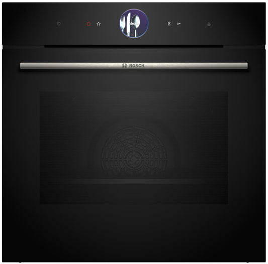 Bosch Series 8 Black MultiFunction Oven With Steam HRG776MB1A