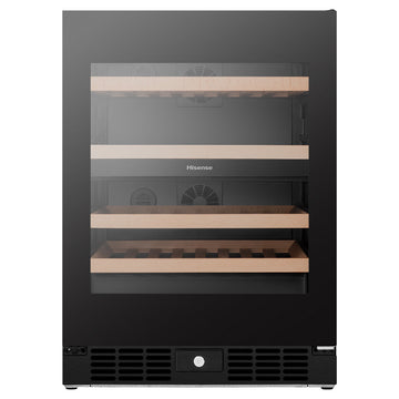 Hisense 46 Bottle Dual-Zone Wine Cabinet Black HRWC46B