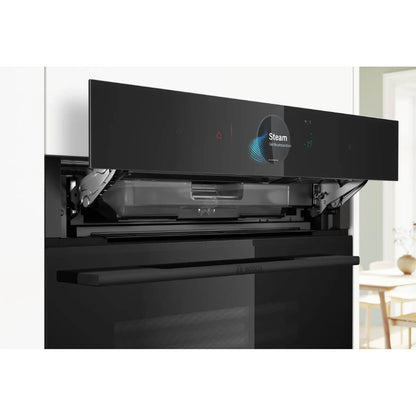 Bosch Series 8 Accentline 60cm Built-in Oven with Steam Function Black HSG958DB1A