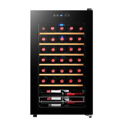 Husky 93L Single Zone Wine Fridge Black HUSWC93SBK