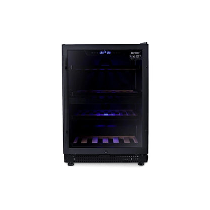 Husky Riserva 154L Dual Zone Wine Fridge Black HUSWS54DMBZY