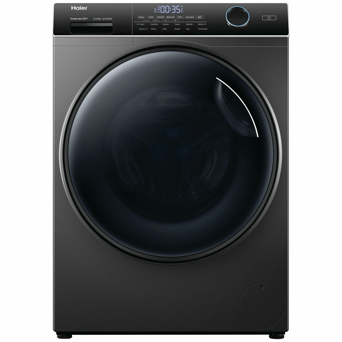 Haier 500 Series 8.5kg front loader washing machine dark grey