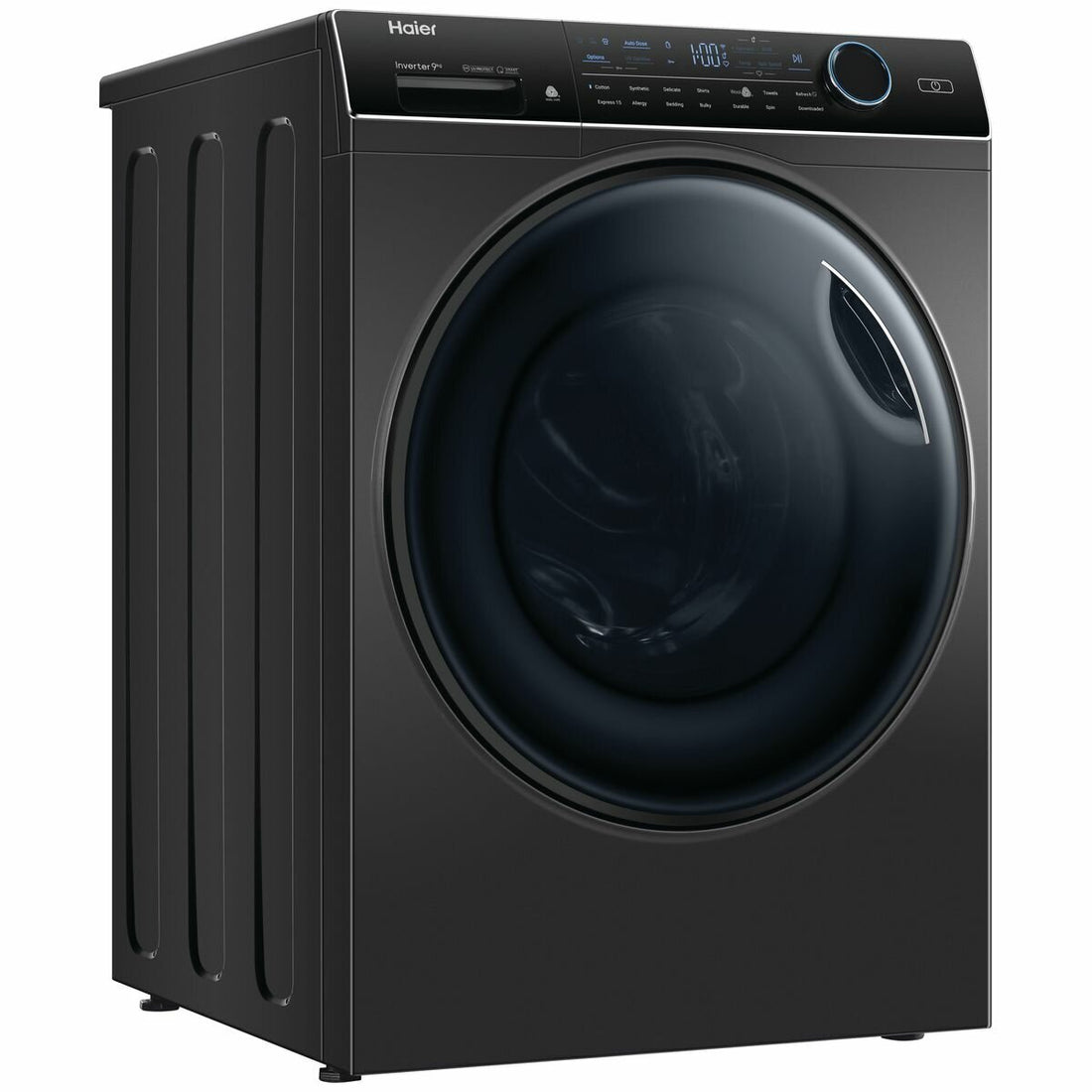 Haier 600 Series 9kg Front Load Washing Machine with UV Protect Dark Grey HWF90ANB1