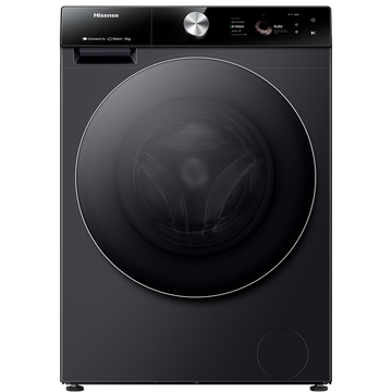 Hisense Series 9 12kg Front Load Washer Charcoal Black HWF9S1214BX