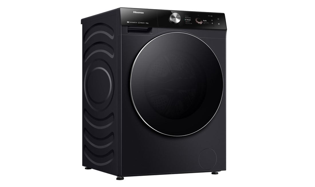 Hisense Series 9 12kg Front Load Washer Charcoal Black HWF9S1214BX