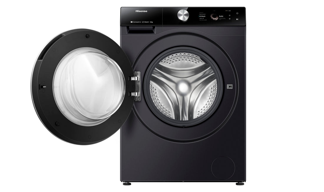 Hisense 12kg Series 9 Front Load Washing Machine Charcoal Black HWFS1214PB