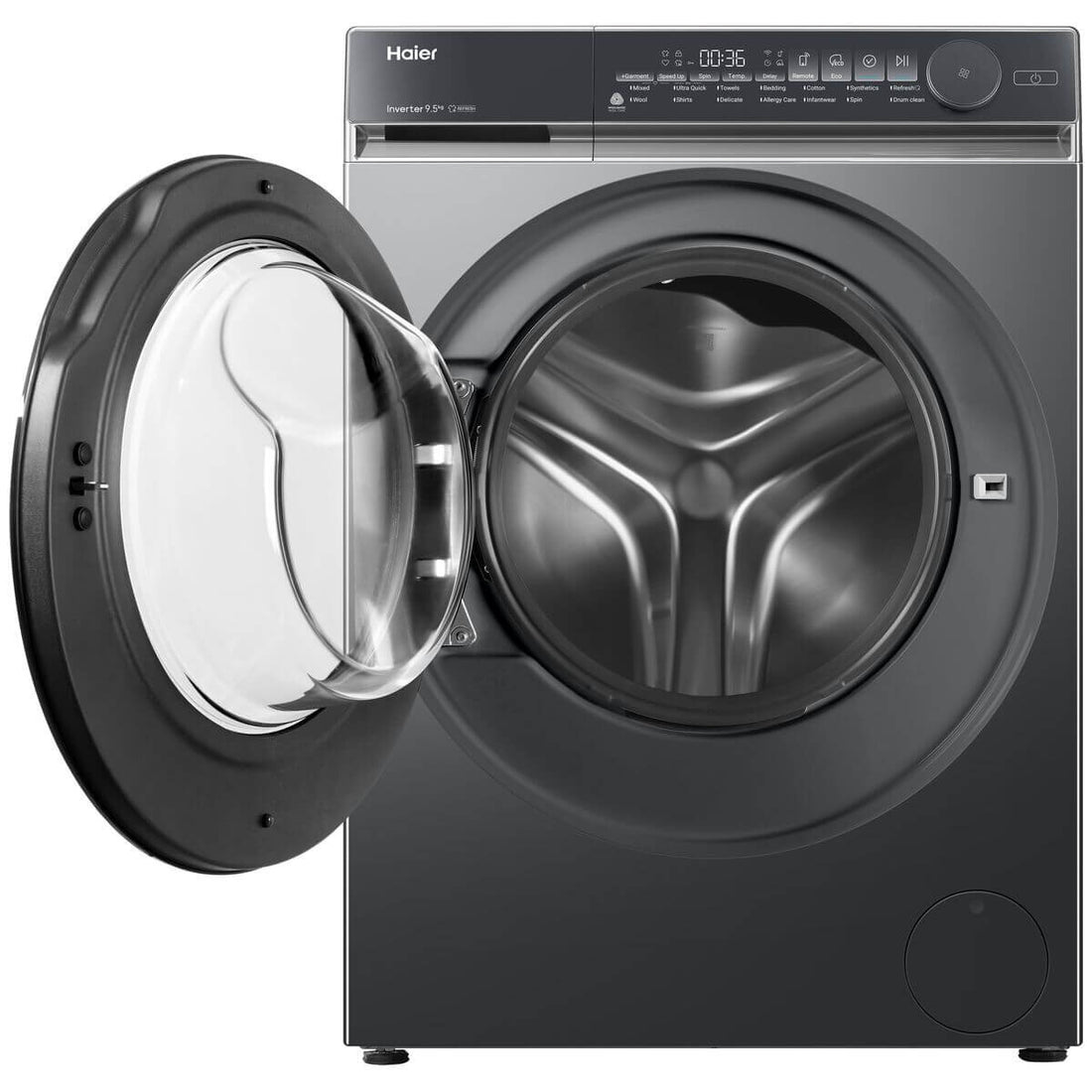 Haier 500 Series 9.5kg Front Load Washing Machine Dark HWFS95NB1