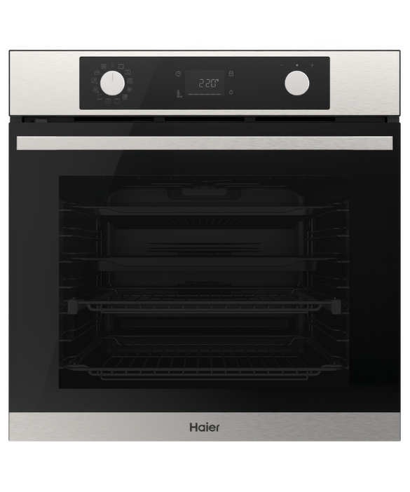 Haier 60cm 500 Series 12 Function Pyrolytic Built-in Oven with Air Fry Stainless Steel HWO60S12EPX5
