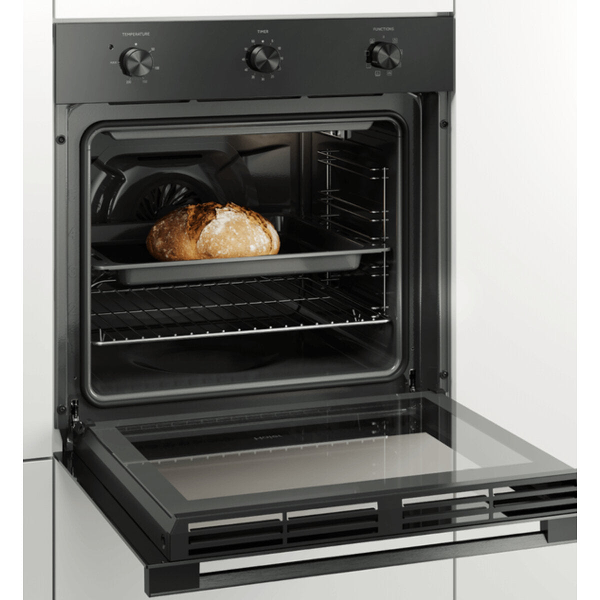 Haier 60cm Black Glass MultiFunction Oven HWO60S7MB3