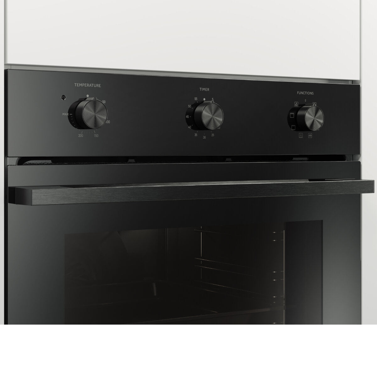 Haier 60cm Black Glass MultiFunction Oven HWO60S7MB3