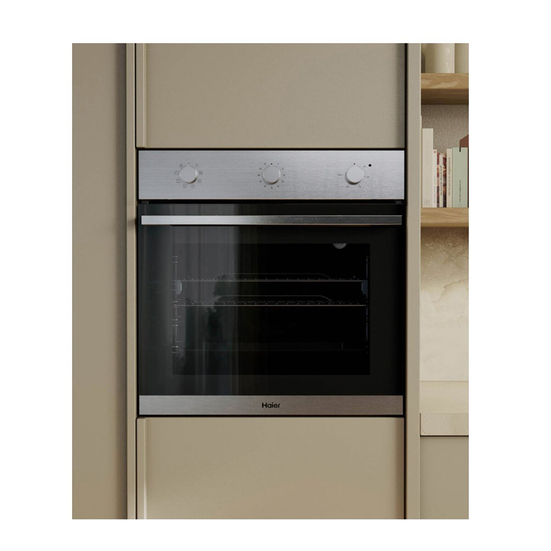 Haier 60cm 300 Series 7 Function Built-in Oven with Air Fry Stainless Steel HWO60S7MX6