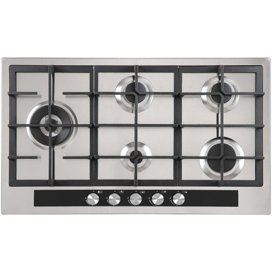 InAlto 90cm Gas Cooktop with Wok Burner ICG905W