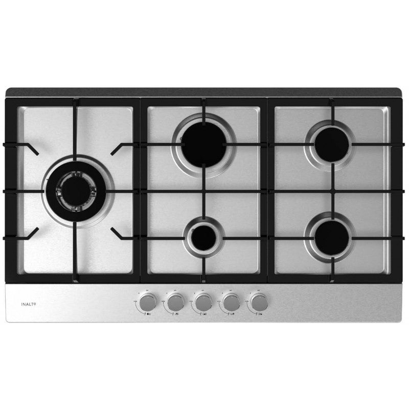 InAlto 90cm Gas Cooktop with Wok Burner ICG905WS