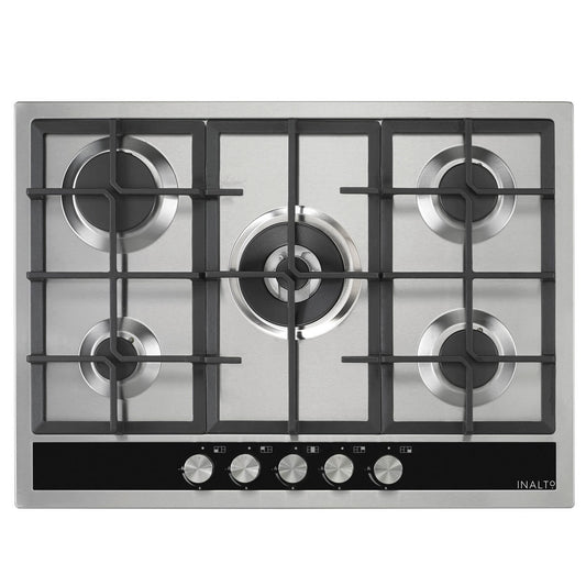 Inalto 70cm Gas Cooktop with Wok Burner ICGW70S