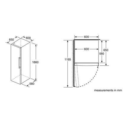 Bosch Series 4 324L Freestanding All Fridge KSV33VI3A