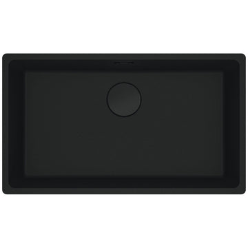 Franke Maris 720mm Single Bowl Undermount Sink Matte Black MRG110-72MB-FPC