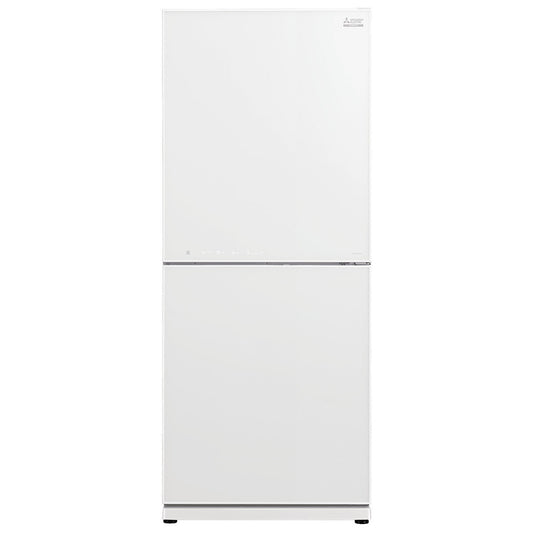 Mitsubishi Electric 421L Bottom Mount Refrigerator Glacier White Glass MR-HGS421EX-GWH-A