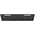 Schweigen NAUM-9B 90cm matte black undermount rangehood with LED lighting
