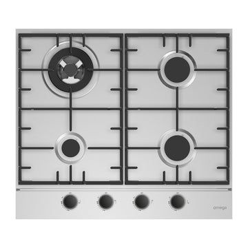 Omega 60cm Gas Cooktop Stainless Steel OCG604WX
