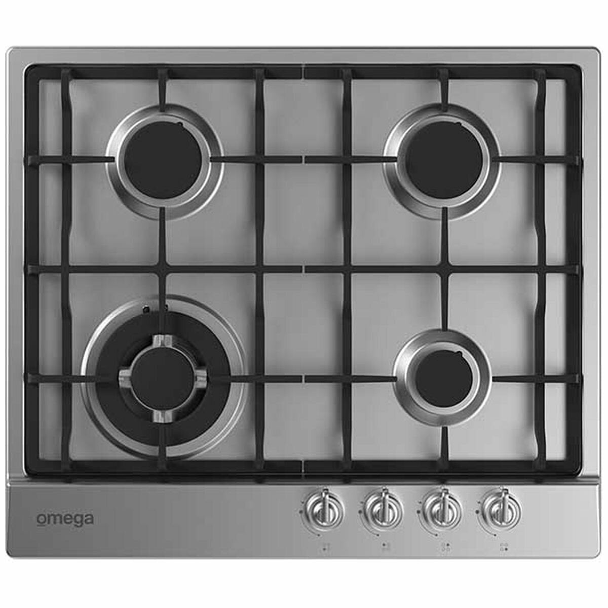 Omega 60cm 4 Burner Gas Cooktop OCG604XCOM