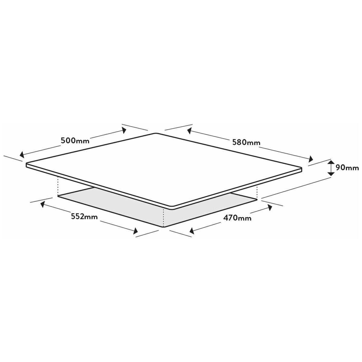 Omega 60cm 4 Burner Gas Cooktop OCG604XCOM