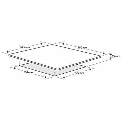 Omega 60cm 4 Burner Gas Cooktop OCG604XCOM