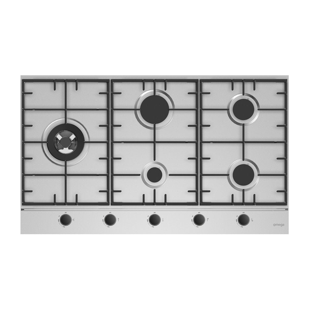 Omega 90cm Gas Cooktop Stainless Steel OCG905WX