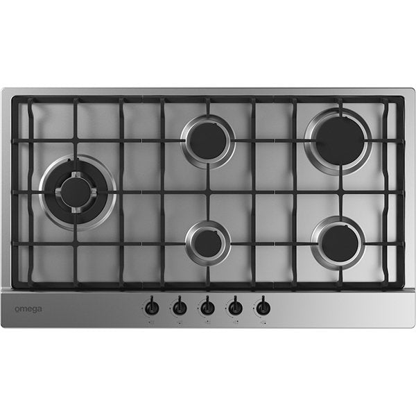 Omega 90cm 5 Burner Gas Cooktop OCG905X