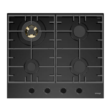 Omega 60cm Gas on Ceramic Glass Cooktop OCGG604WB