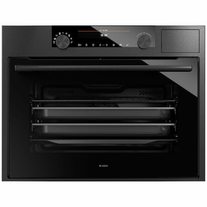 ASKO 45cm Craft Compact Combi-Steam Oven Black Steel OCS8487B (Factory Clearance)